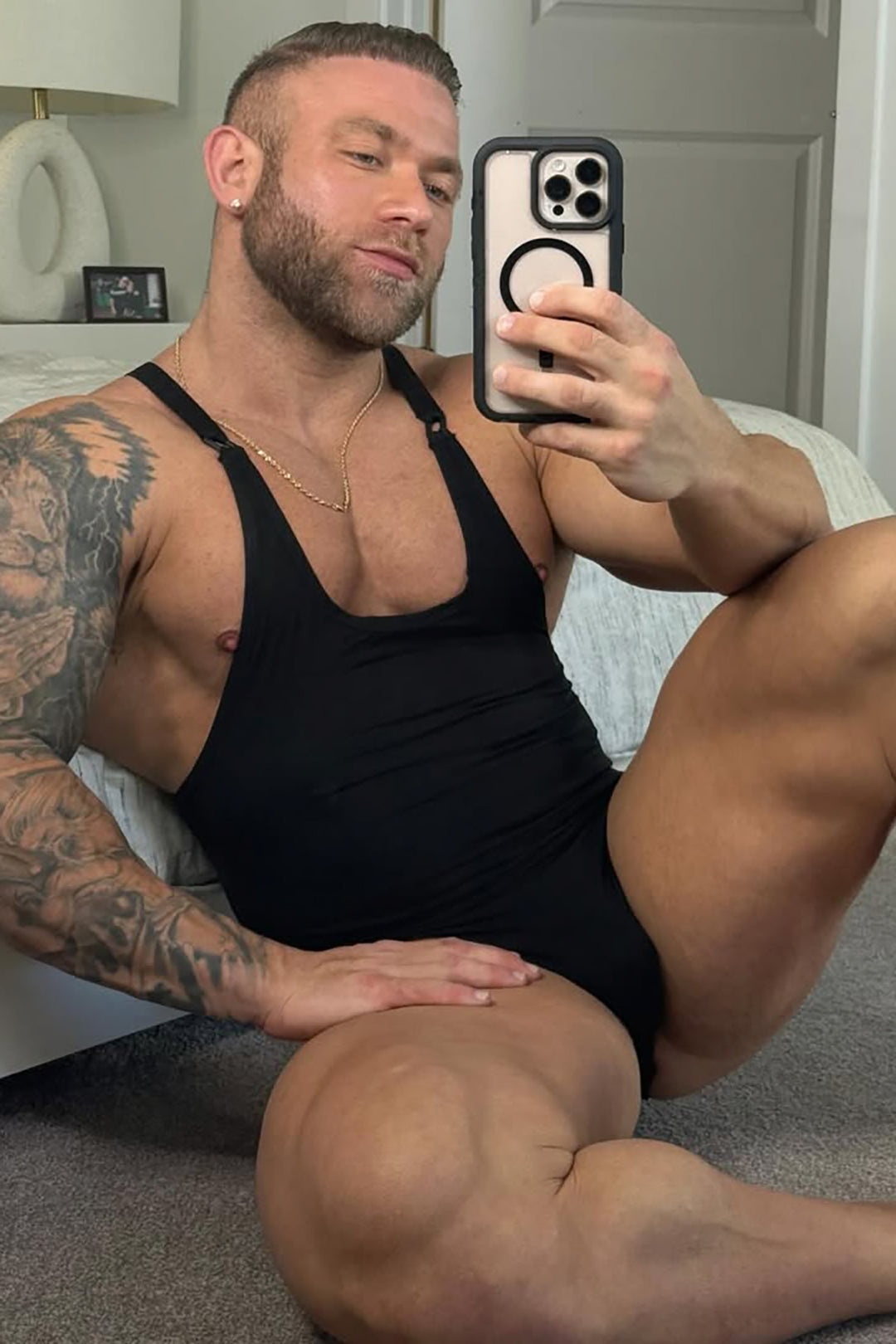 Wrestle Me Bodysuit - Midnight