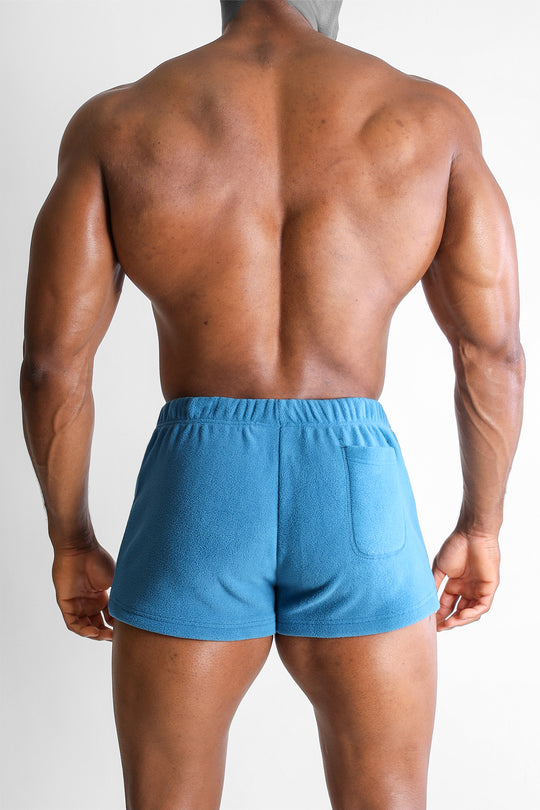 Luxe Plush Fleece 2" Short Shorts - Baby Blue
