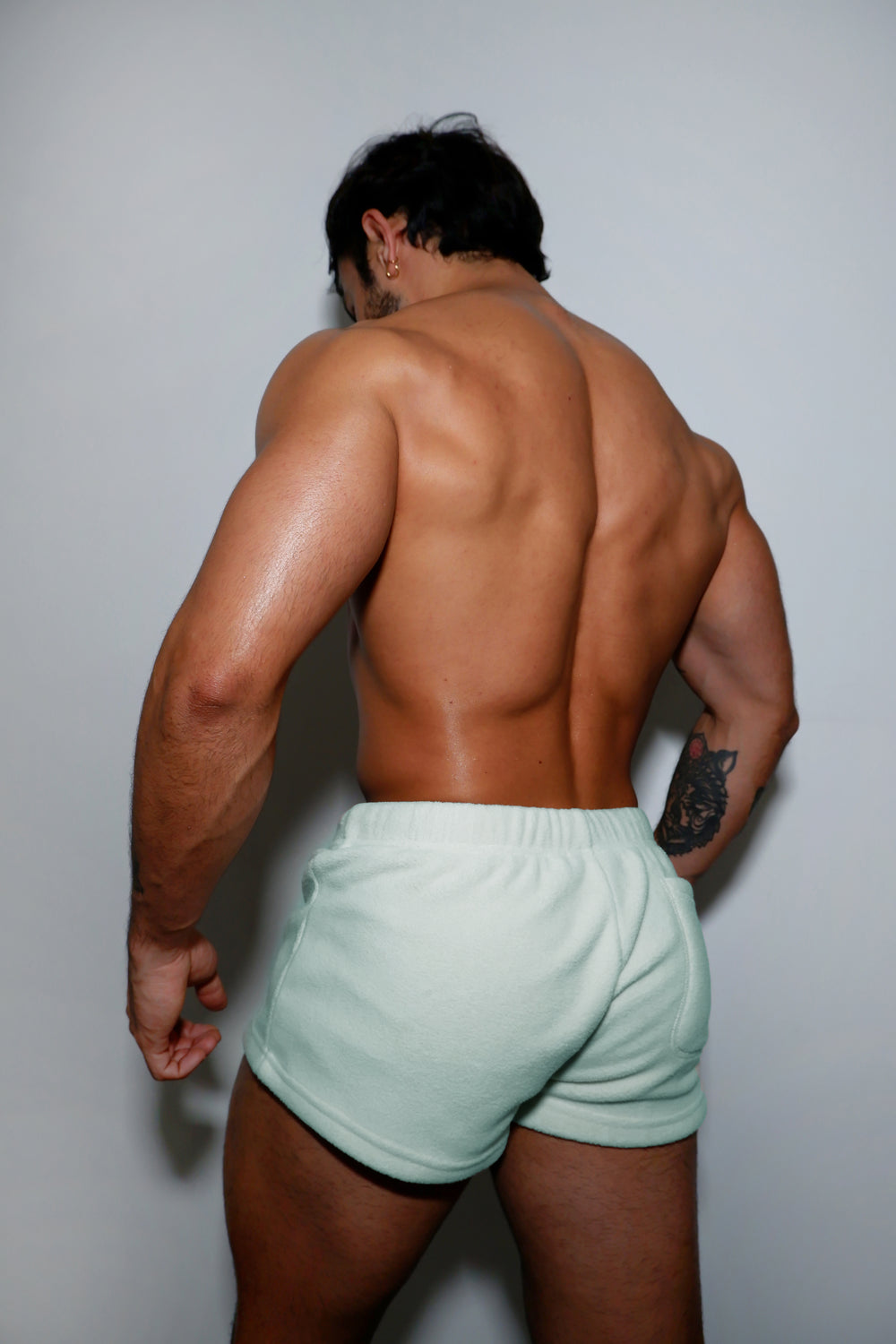 Luxe Plush Fleece 2" Short Shorts - Light Pistachio