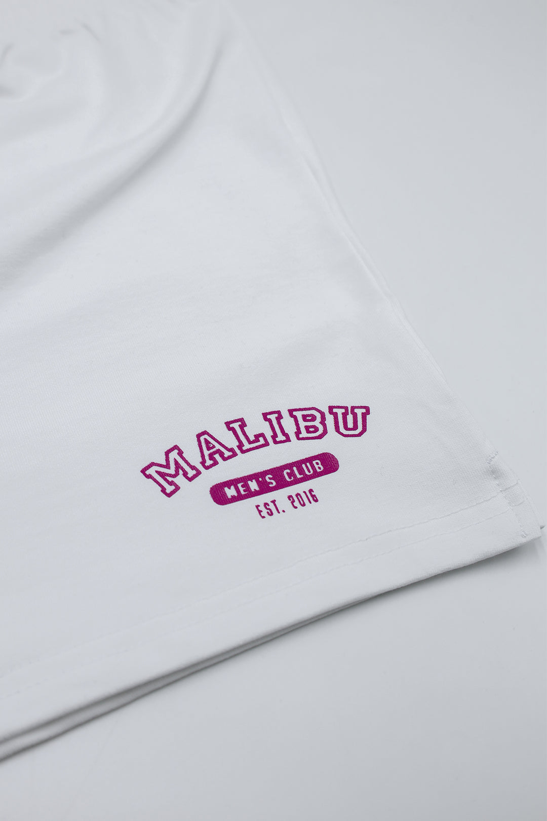 Peek-A-Boo Varsity 2" Short Shorts  -  Marshmallow