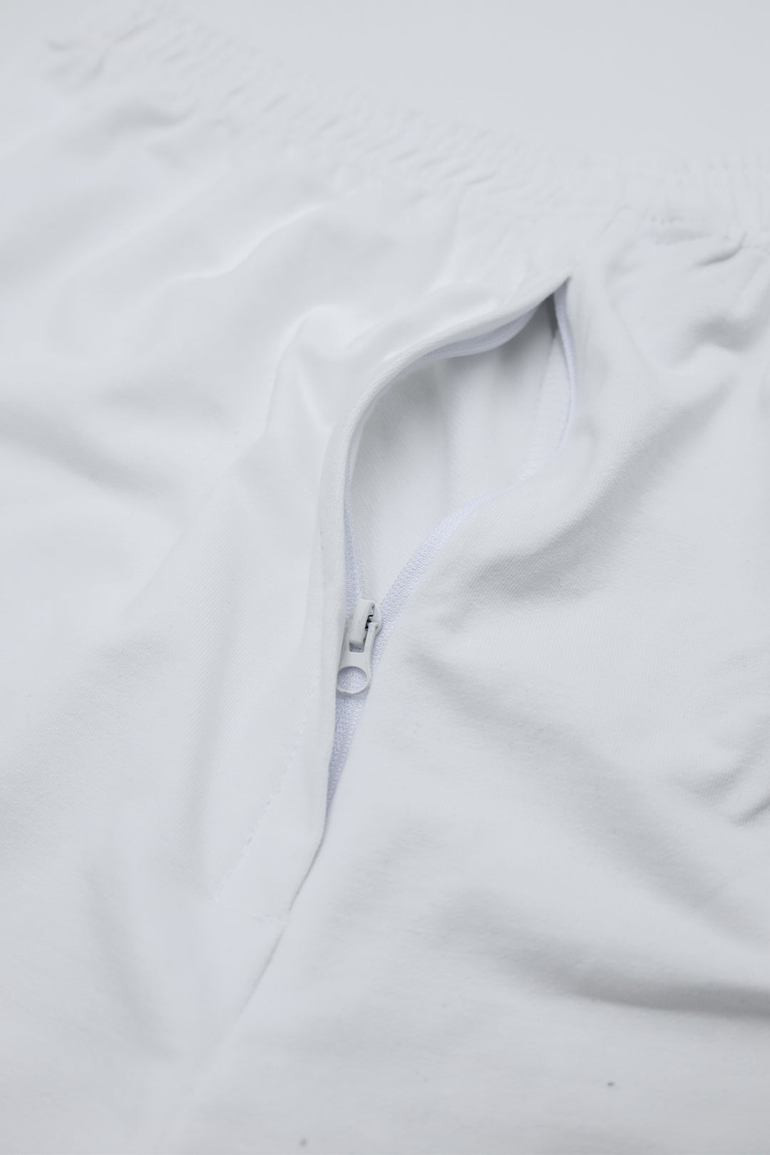 Peek-A-Boo Varsity 2" Short Shorts  -  Marshmallow