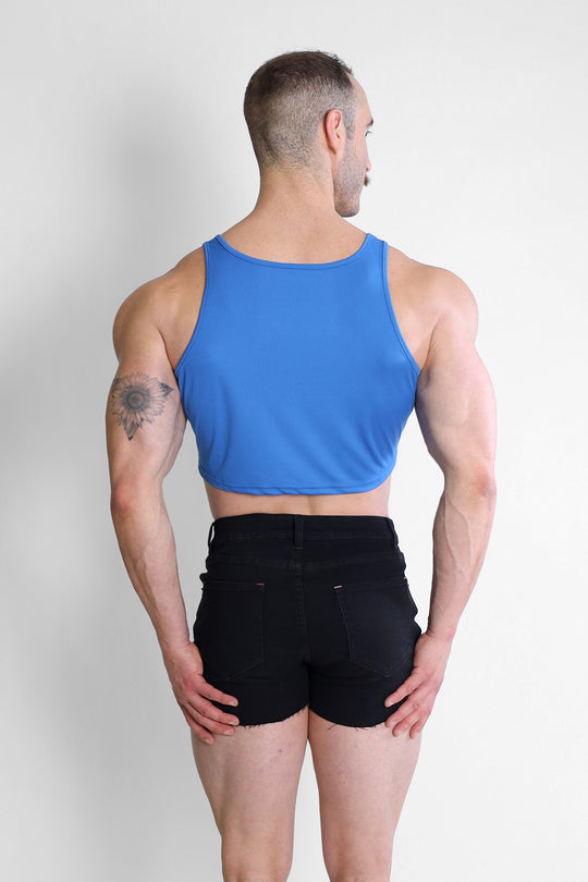 JJ Dry-Cool Crop Tank Top - Royal Blue