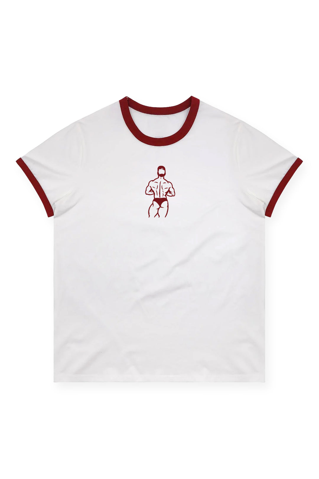 Field-Day Ringer Tee - White w/ Red Trim