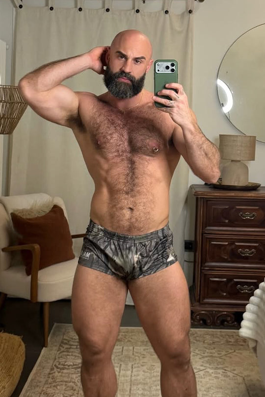 Stretch-It 2" Athletic Short Shorts - Leaf Camo