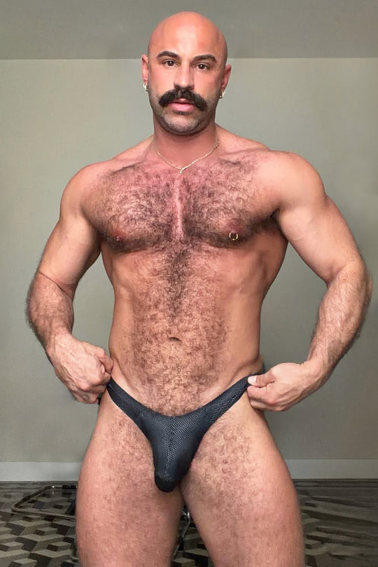 Shimmer Knit Seamless Briefs - Black
