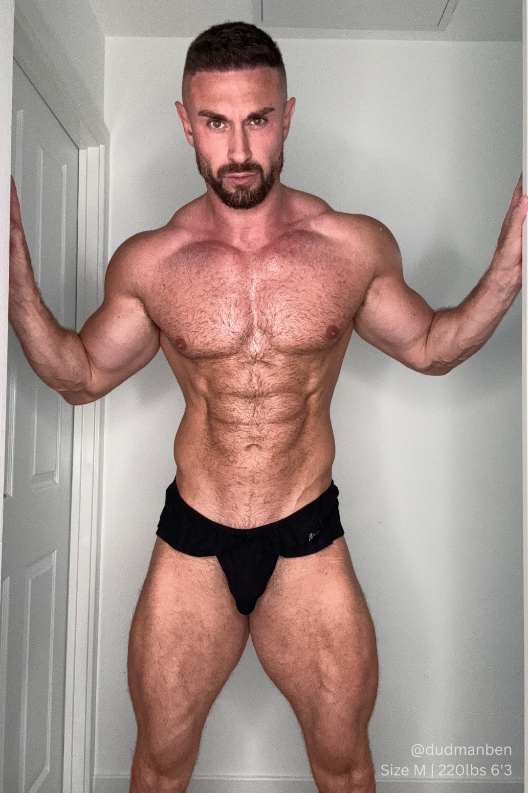 Ruffle-Trim Athletic Hybrid Swim Thong - Midnight Black