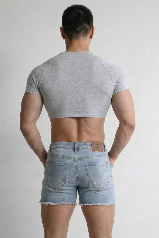 Muscle-Fit Crop Tee - Free Verse